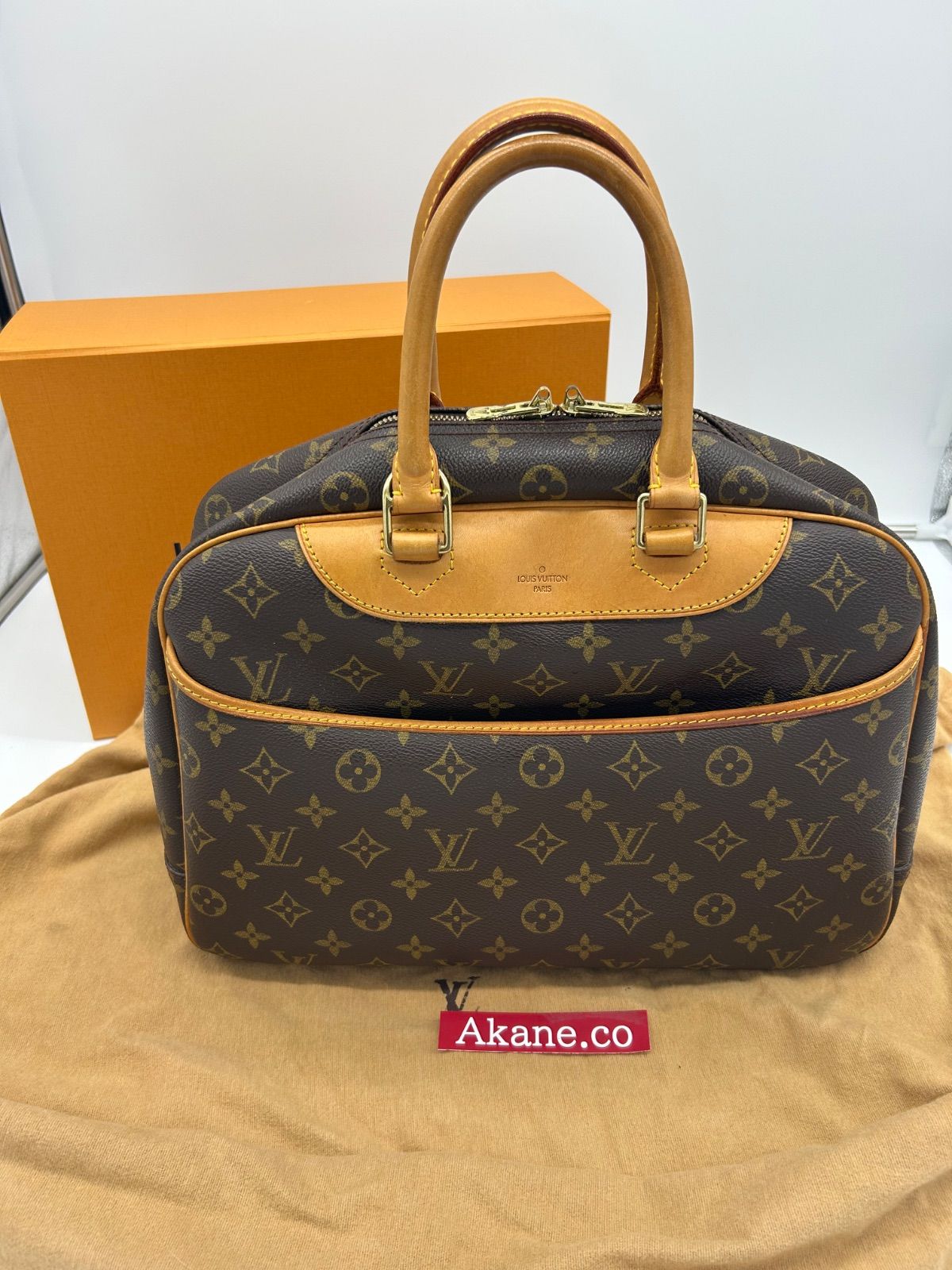 Aランク LOUIS VUITTON ルイヴィトン モノグラム ドーヴィル M47270 ハンドバッグ