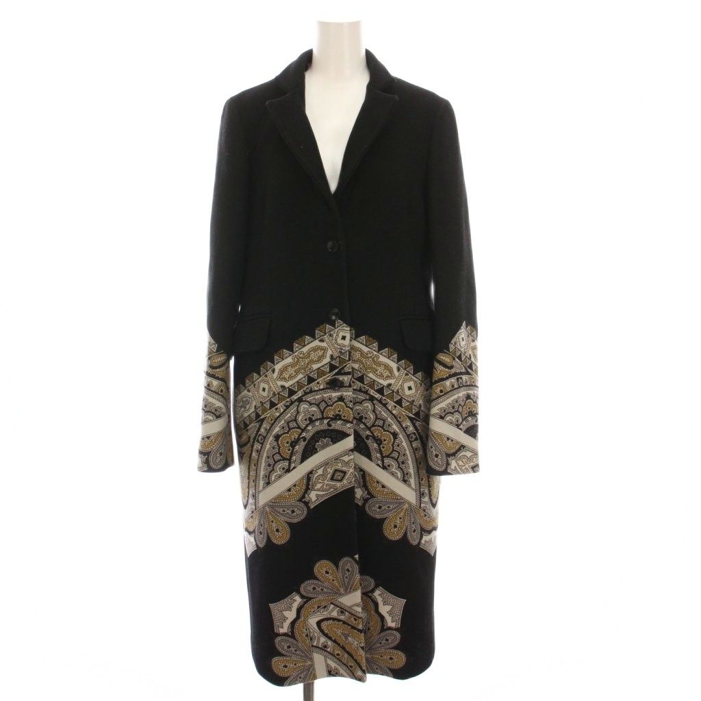 Gypsohila ペイズリーニットストール ブラック 黒 ジプソフィア Gypsohila ペイズリーニットストール ブラック ジプソフィア