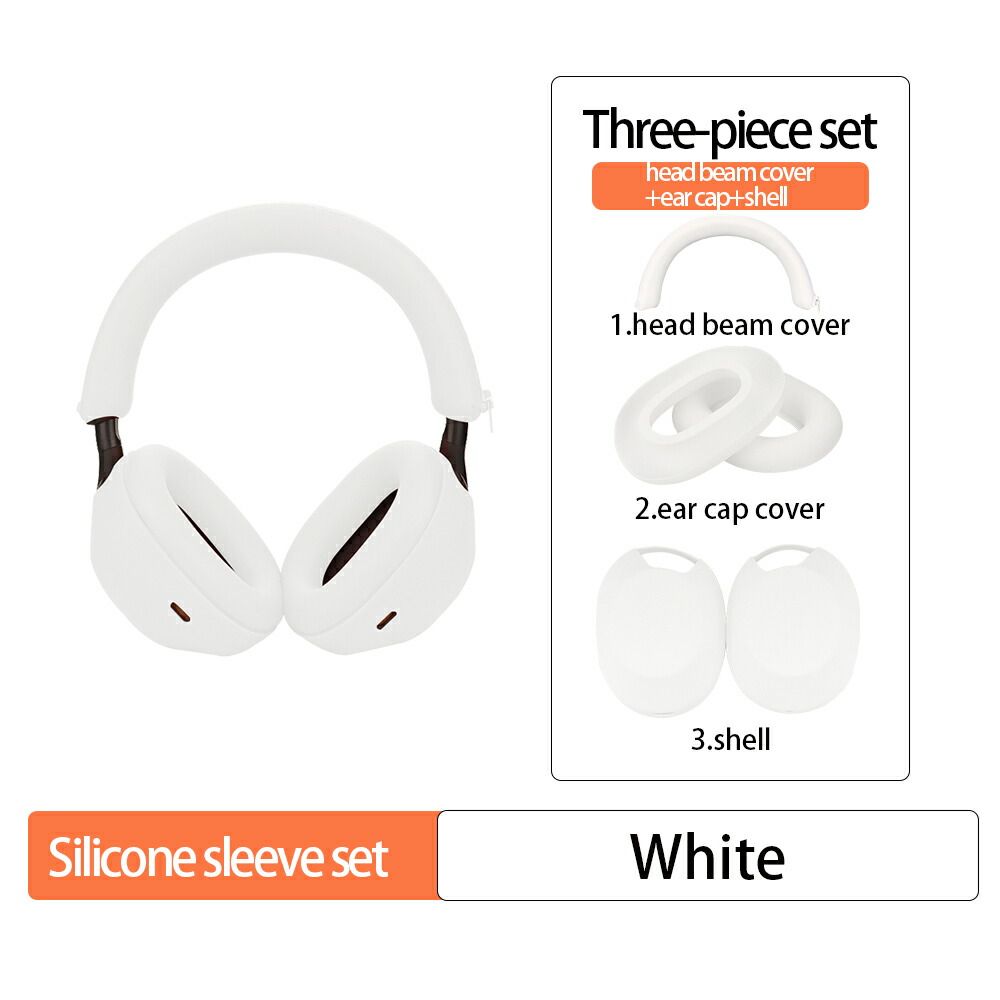 3点セット Sony WH-1000XM5 ケース カバー ヘッドバンド 全面保護 劣化