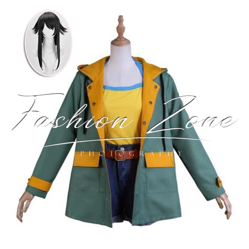 ◆レイジングループ 風 芹沢千枝実 コスプレ衣装 コスチューム cosplayイベント演出服 アニメ変装仮装ハロウィン ウィッグ 追加