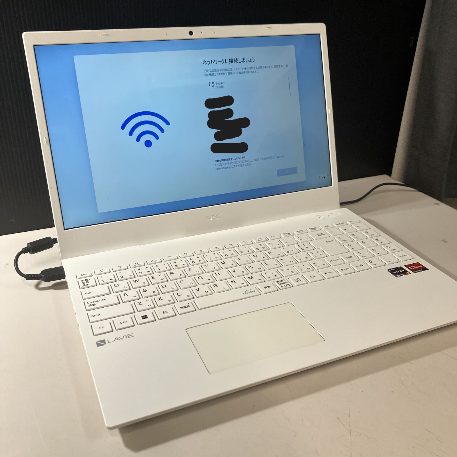 むつ65-092101】NEC Lavie PC-N1565CAW Ryzen7 5700U 16GB【併売