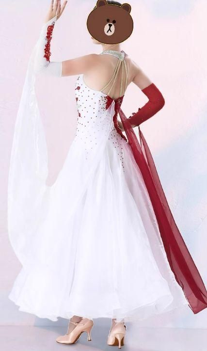 美品✨社交ダンス【WORLD】スタンダードドレス　Mサイズ 社交ダンス スタンダード ドレス M サイズ - メルカリ
