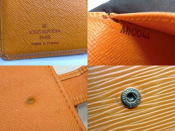LOUIS VUITTON エピ MI0044 ポルトフォイユ・ヴィエノワ オレンジ系 二