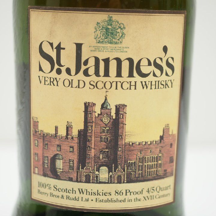 セントジェームス スコッチウイスキー 760ml ベリーオールド 未開栓 木箱付 □ 古酒 セントジェームス St.James's ベリーオールド 箱付き