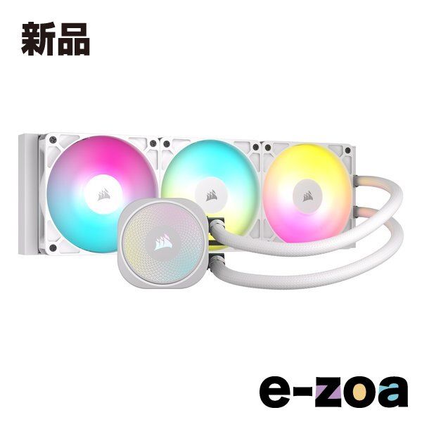 CORSAIR コルセア 水冷一体型CPUクーラー NAUTILUS 360 RS ARGB White 120mmファン3基 ホワイト CW-9060095-WW 2641143