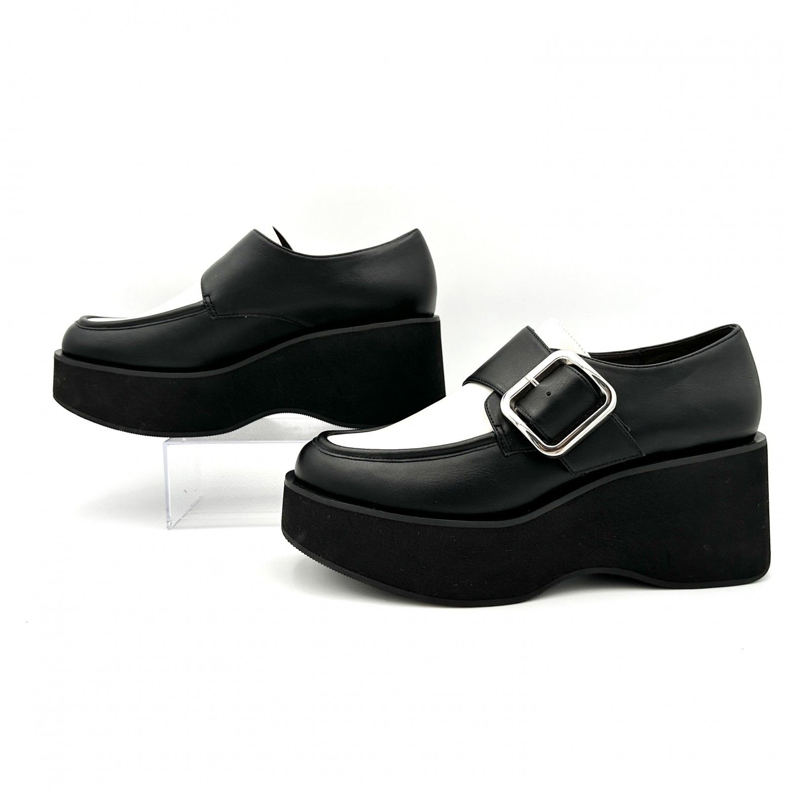 GEMMA LINN 厚底ローファー 本革 レザー ブラック 915T KIN-KAAI_COM