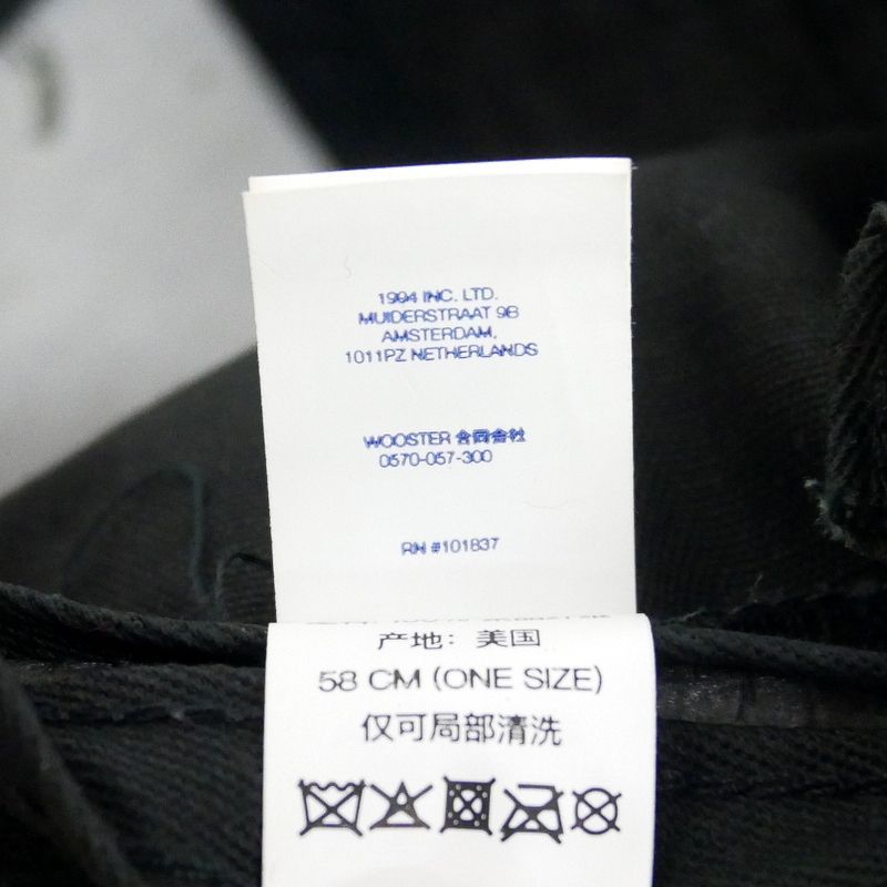 6パネルキャップ Black