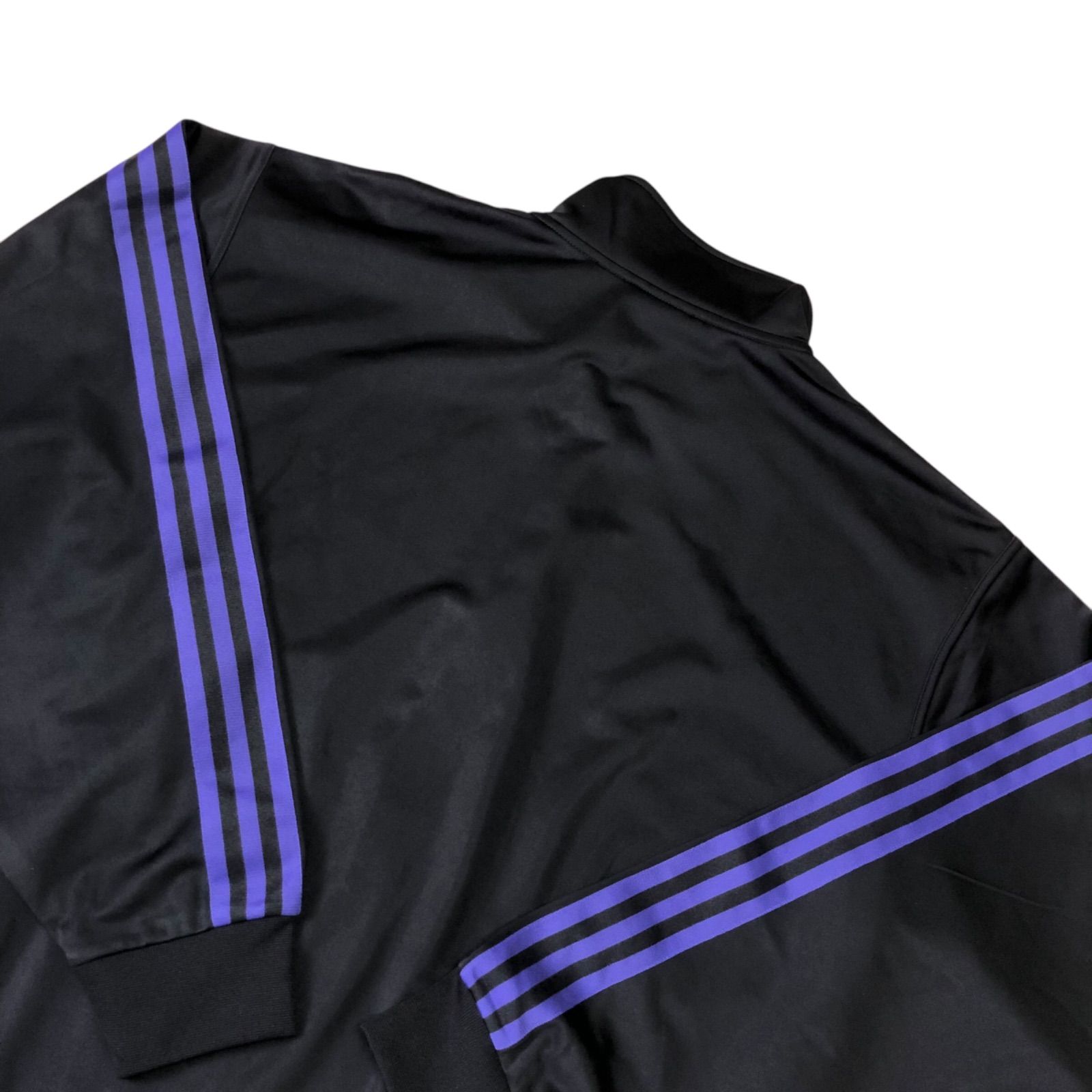 adidas オーロラブラックジャージジャケット　パープル　トラックジャケット アディカラー クラシックス ファイヤーバード トラックトップ オーロラ
