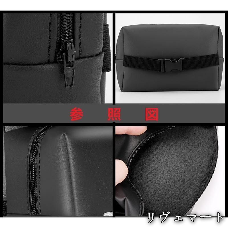 【美品・未使用新品】◆メルセデス・ベンツ BENZ◆ブラック◆PUレザー製ティッシュケース 車用収納バッグ 車用収納ポケット 車載用防水防汚 おしゃれ シンプルカー用品 zjdz1 thumbnail 5