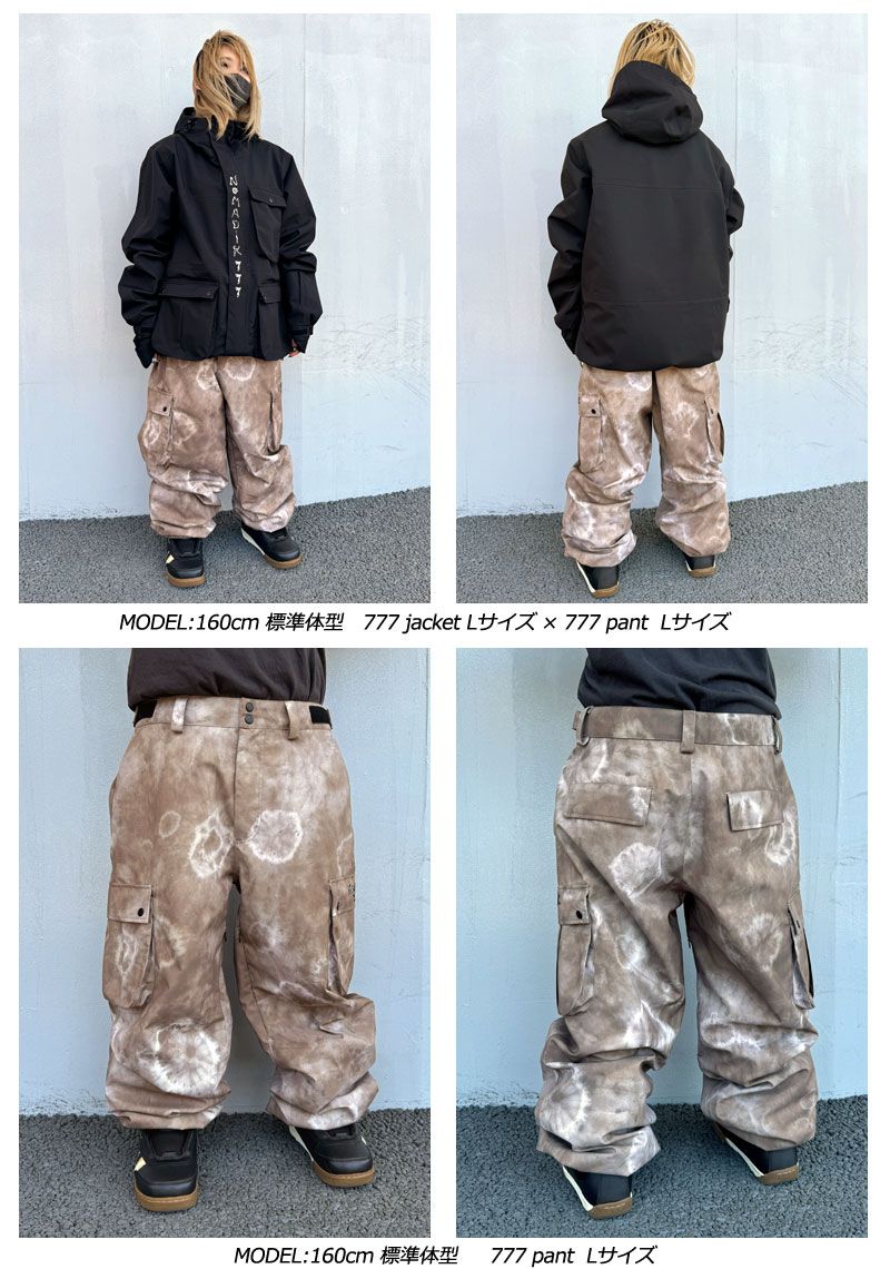 充実の品揃え！ 24-25 NOMADIK ノマディック 777 pant メンズ レディース 防水パンツ スノーボードウェア スノーウェアー 2025 貴重