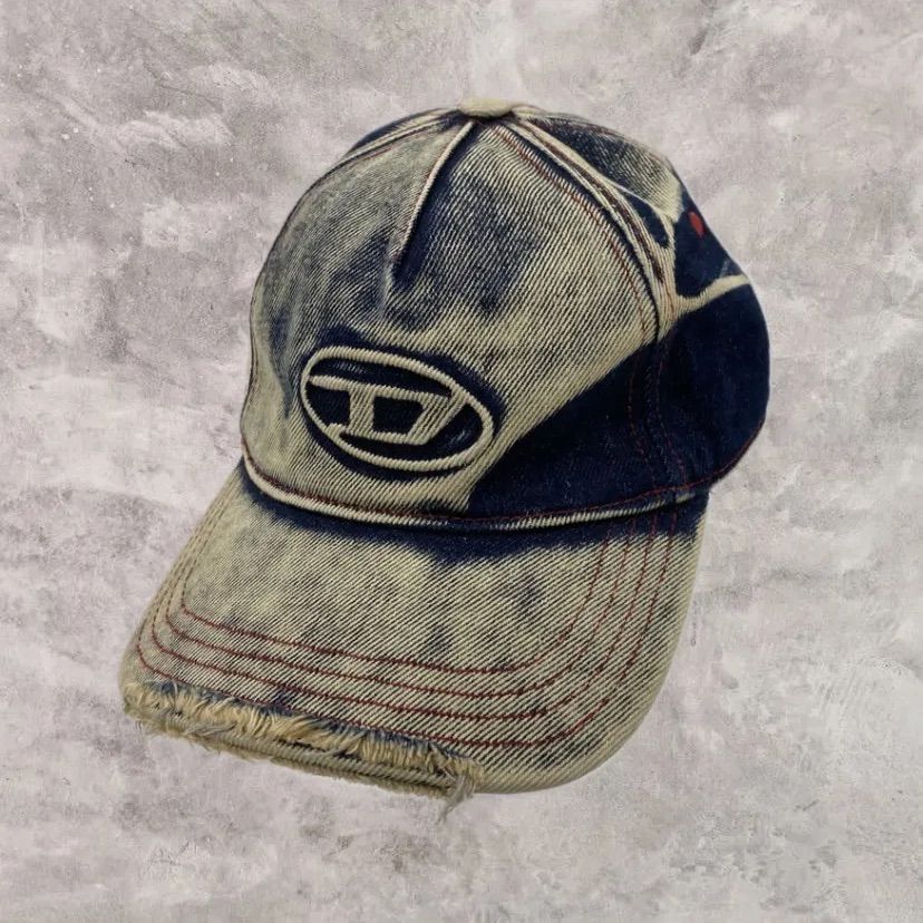 74.DIESEL C-SEYMON ダメージ加工 デニムキャップ【併売品】 - メルカリ