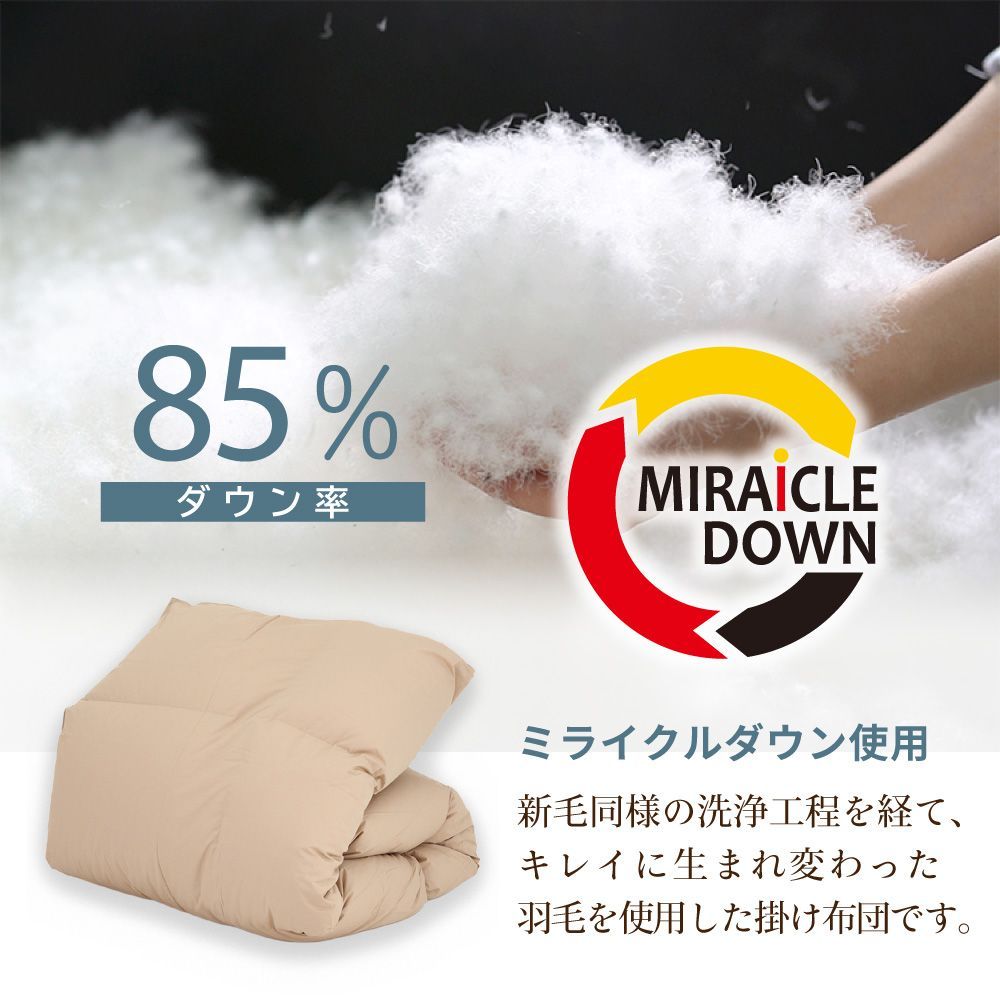 ホワイトグース羽毛布団190㎝✖️210㎝ 【公式通販】