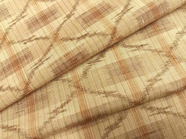 平和屋着物□上質な紬 幾何学文様 正絹 逸品 AABB8880sx