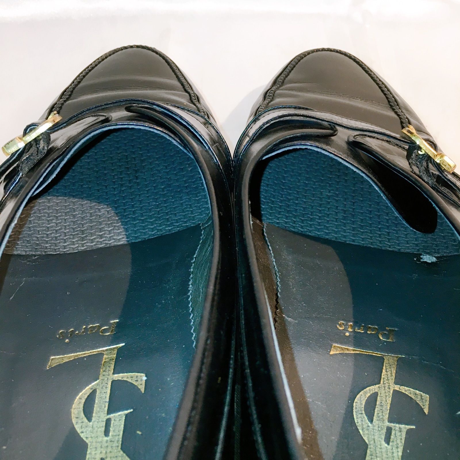 YVES SAINT LAURENT YSL イヴサンローラン ローファー ブラック 26cm