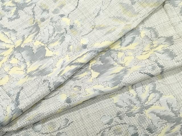 平和屋着物○本場大島紬 7マルキ 枝葉文 正絹 逸品 CAAW3802vf