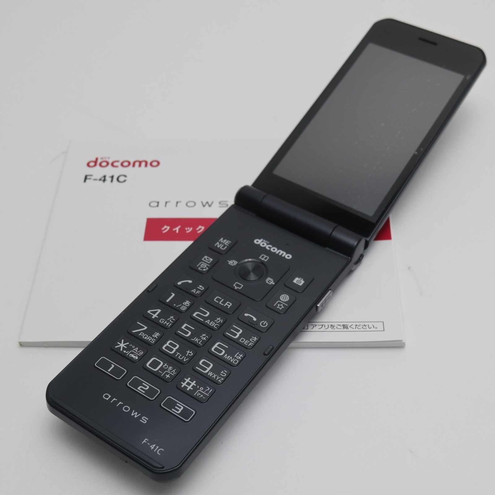 新品未使用 arrows ケータイ ベーシック F-41C ネイビー スマホ 白ロム