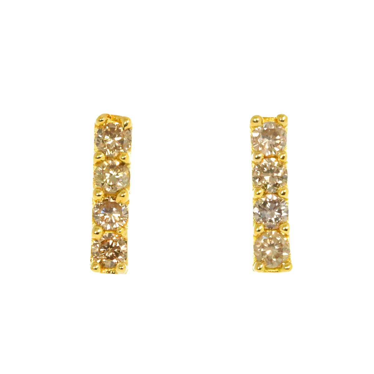 ete k18 k10 ピアス ダイヤモンド ete ダイヤモンド ピアス 0.10ct K18 【公式通販】