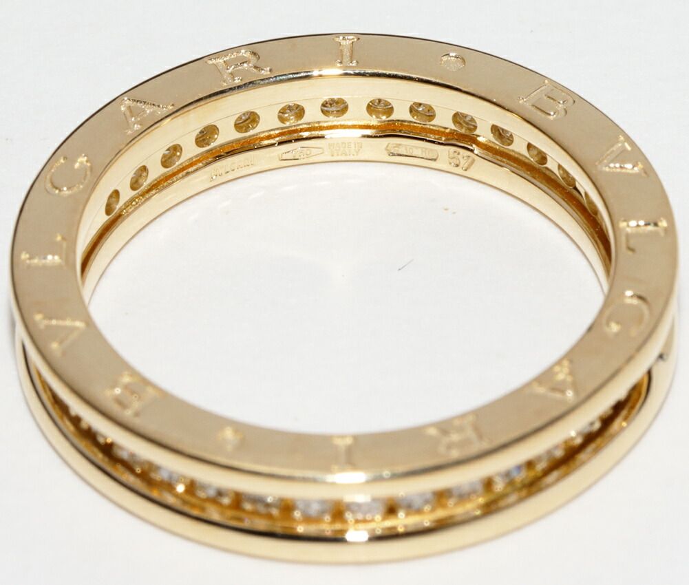 ブルガリ B.zero1 ビーゼロワンリング 指輪 XS K18WG ホワイトゴールド #49 9号 美品 研磨仕上げ済み レターパックライト対応OK 送料360円 ブルガリ B-zero1 ビーゼロワン リング XSサイズ リング・指輪