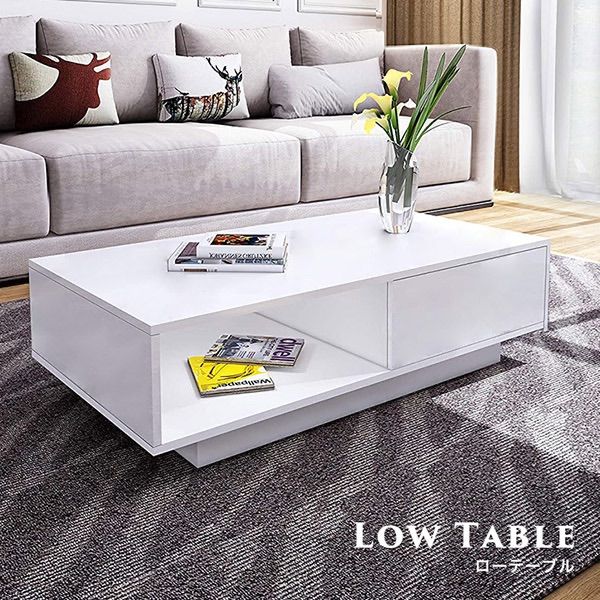 テーブル ローテーブル センターテーブル リビングテーブル 白