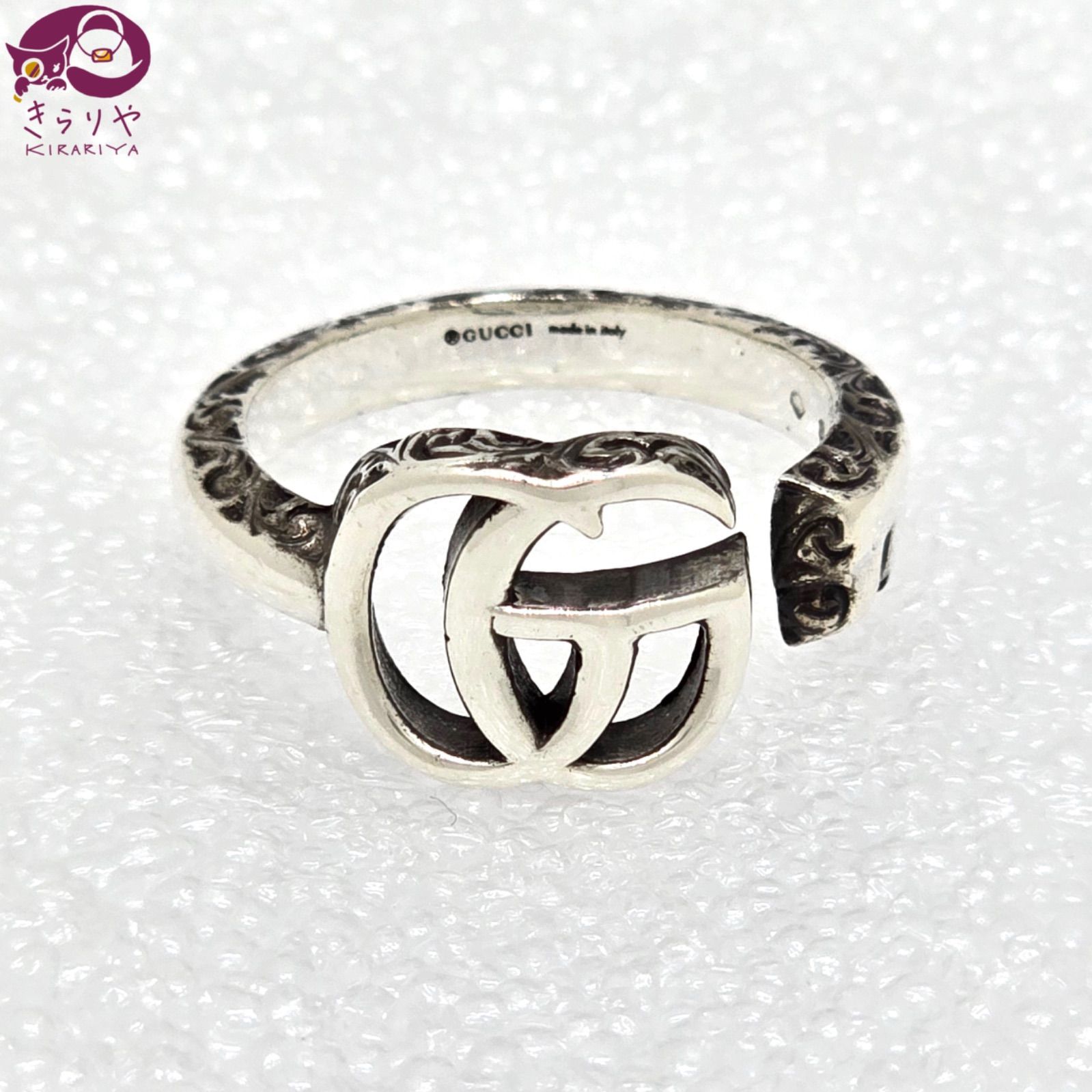 GUCCI グッチ ダブルG リング 指輪 アラベスク 楽天市場】GUCCI グッチ アラベスク ダブルGリング 約：7.5号/11