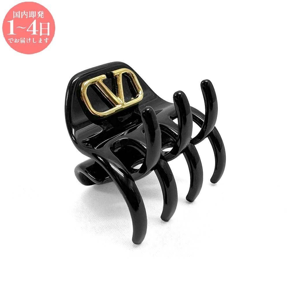 美品✨acca アッカ ヘアクリップ ニューコラーナ ビジュー ブラック 黒