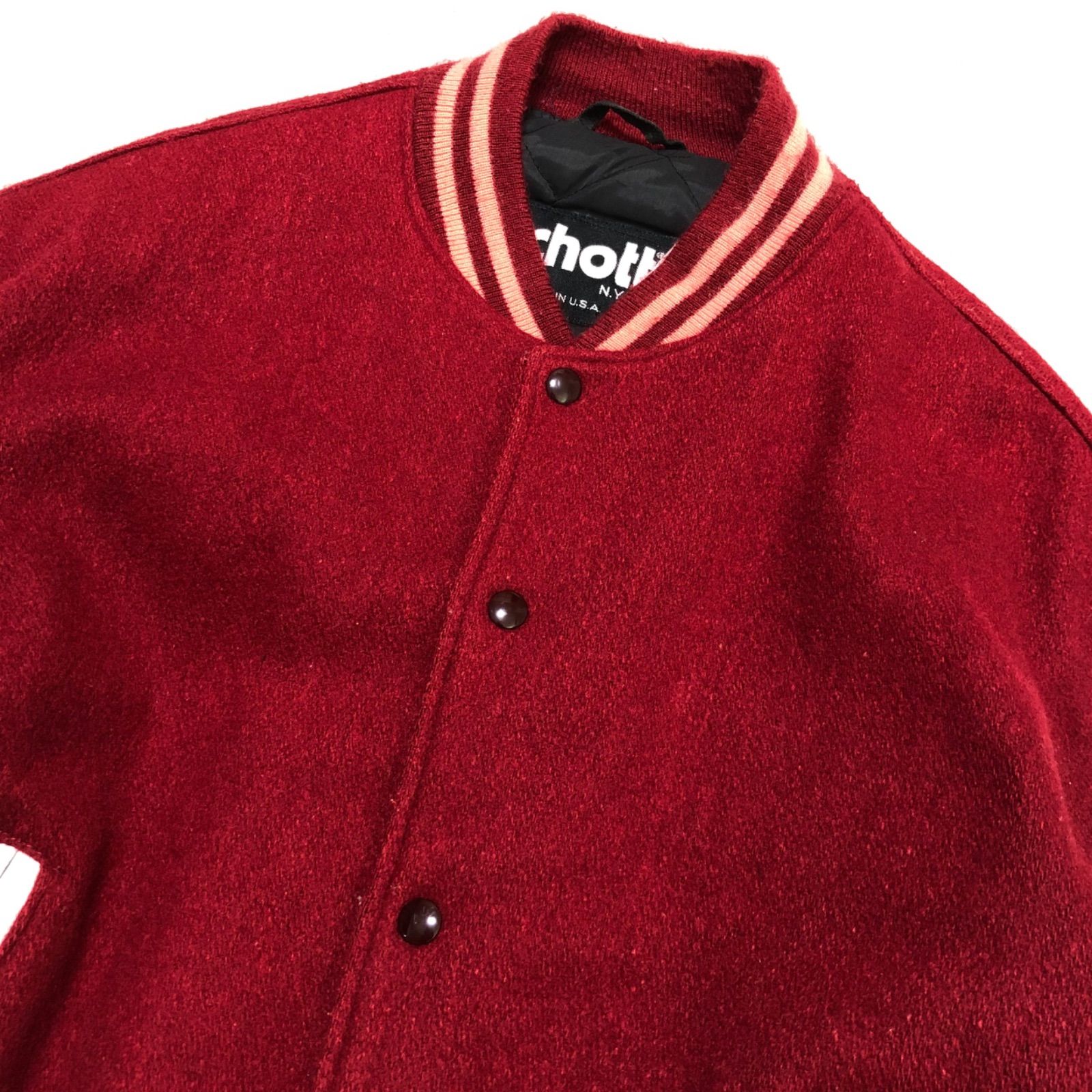 Schott ショット　バーシティジャケット　スタジャン　メルトンジャケット　S Schott/ショット スタジャン スタジアムジャンパー メルトン