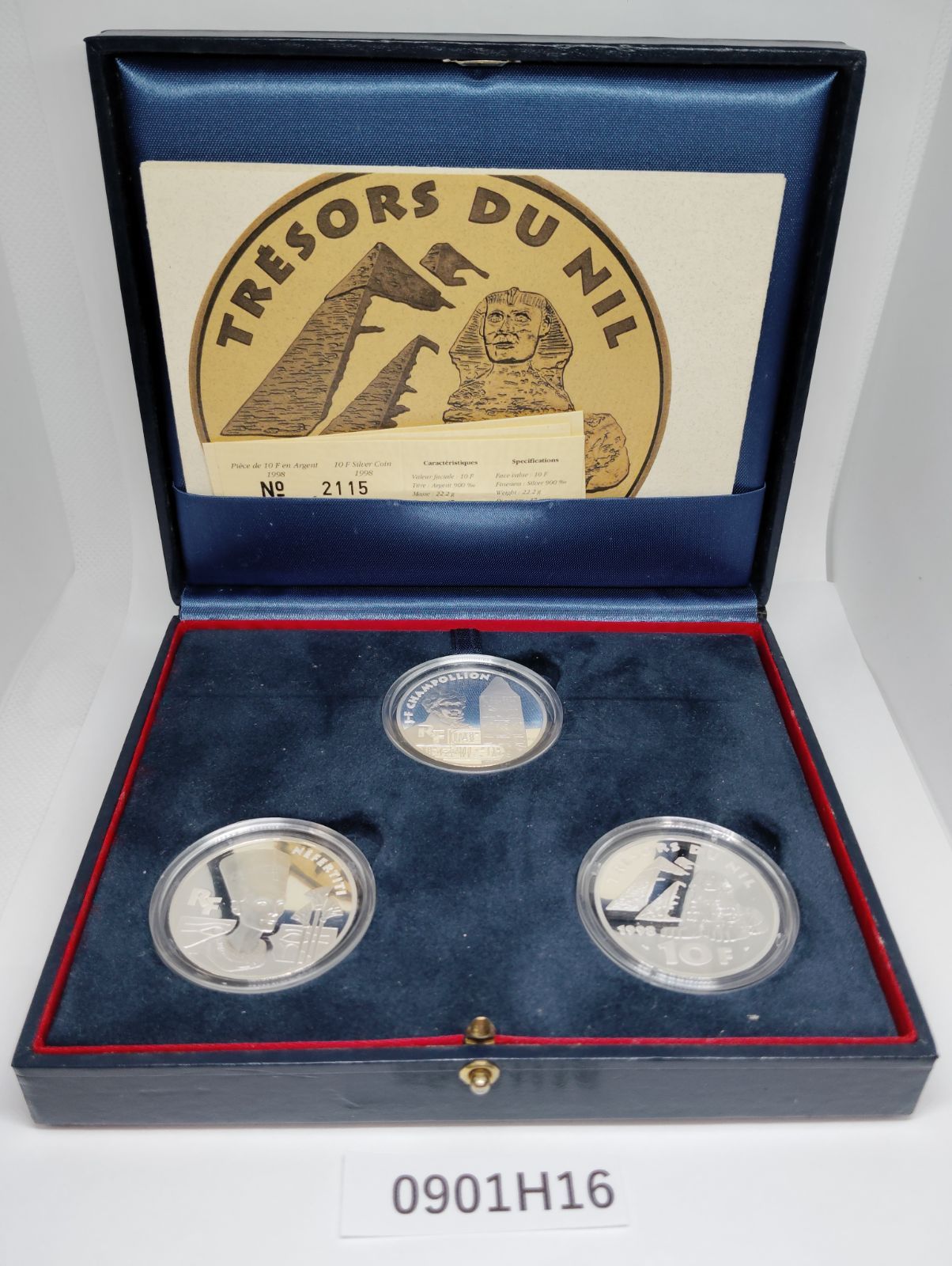 0901H16】 Monnaie de Paris 銀貨セット 3種 モネ・ド・パリ Trésor du