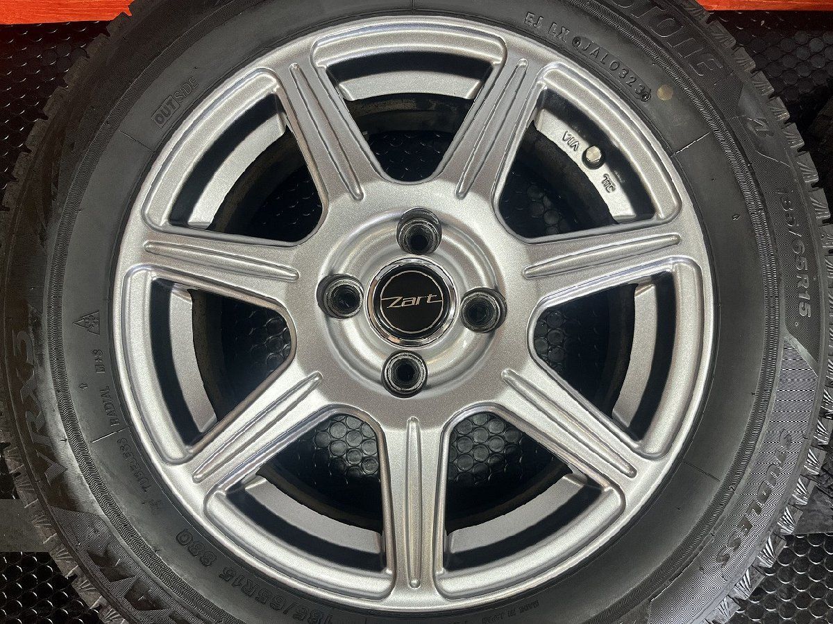 バリ溝‼️ブリヂストンスタッドレスセット2024年製185/60R15