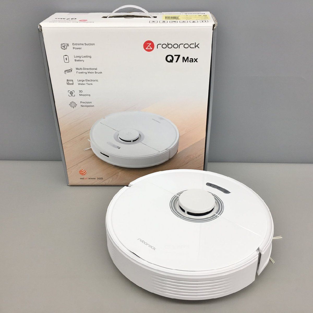 ロボット掃除機 Q7 MAX Q380RR Roborock ホワイト 吸引掃除/水拭き 美 