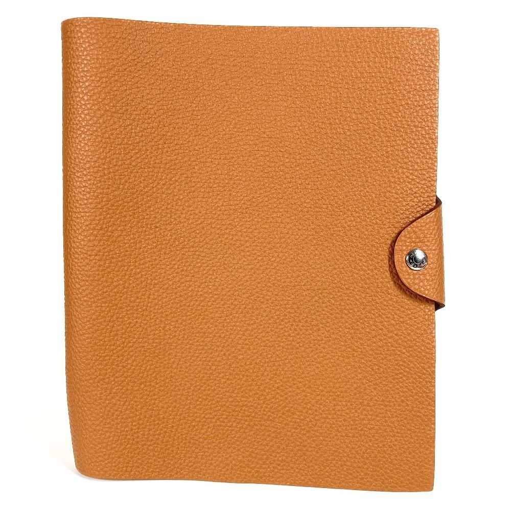 HERMES エルメス 手帳カバー ユリスMM ユリス MM レザー ゴールド ブラウン