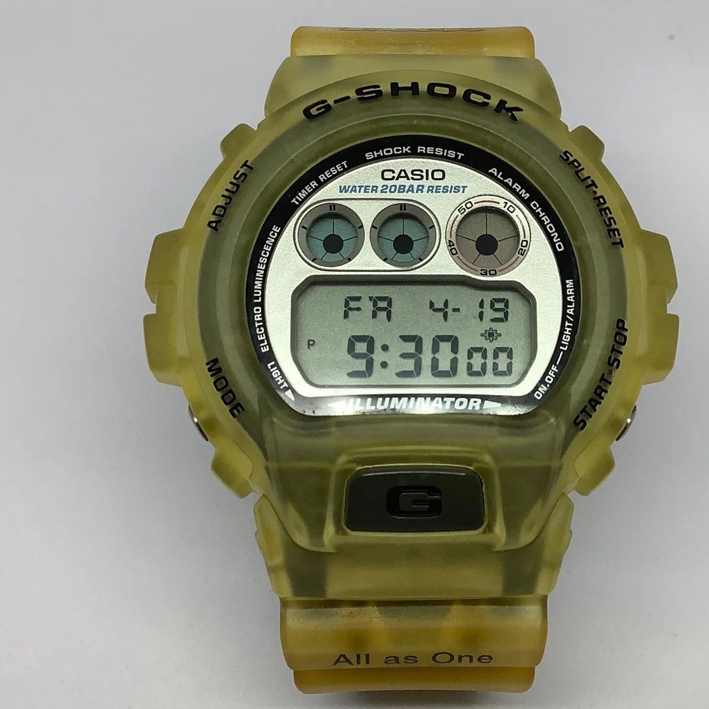 希少1996年 G-SHOCK ジーショック CASIO カシオ 腕時計 DW-6900K イルカ・クジラ スケルトン クォーツ 樹脂 メンズ -  メルカリ