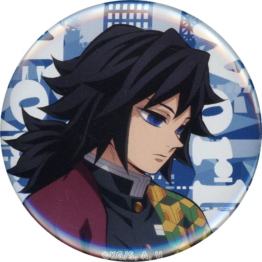 冨岡義勇 ワールドツアー缶バッジ 描き下ろしイラスト 痛バ 冨岡義勇