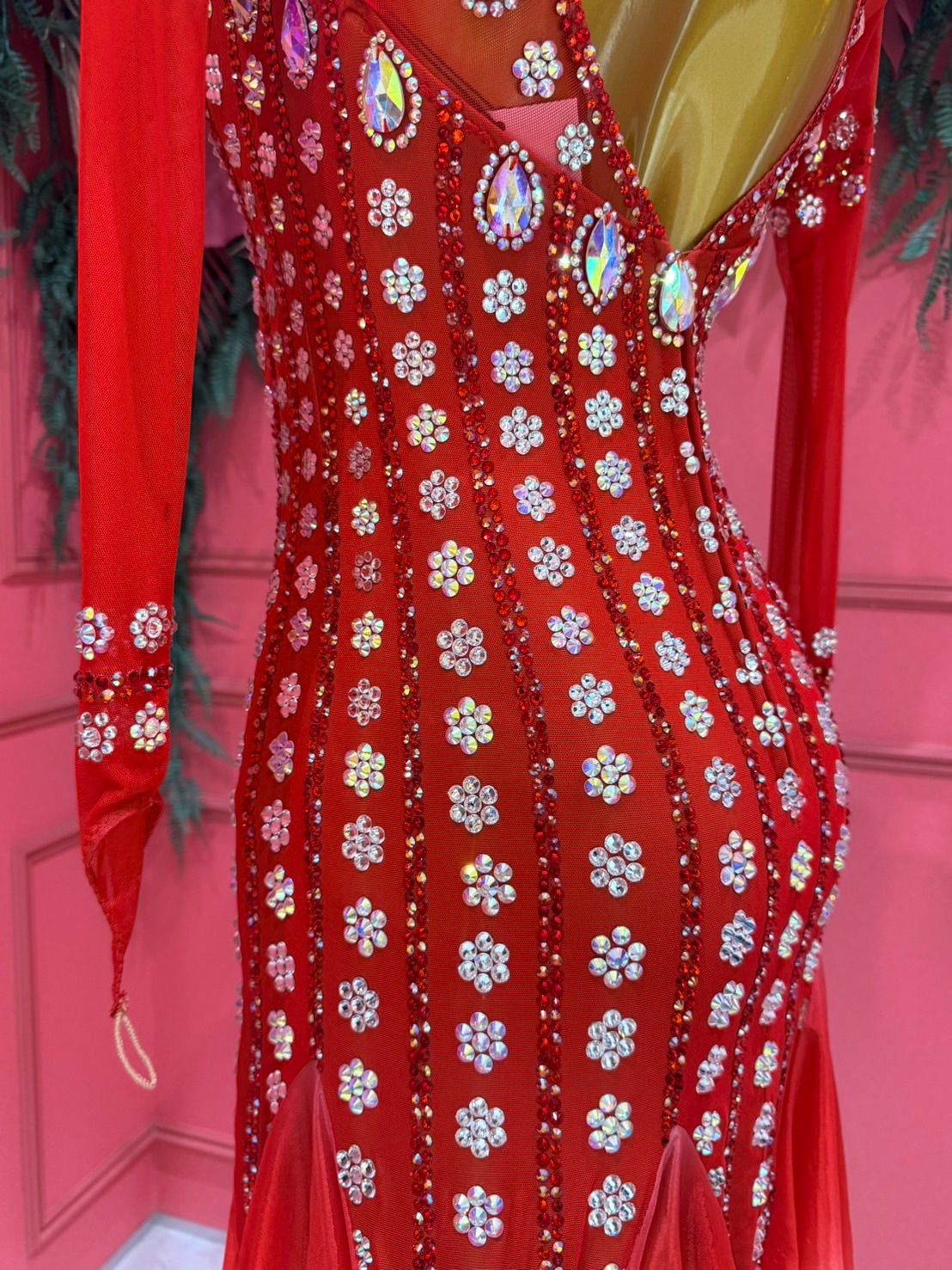 社交ダンス　ラテンドレス　赤　gentil 社交ダンス ラテンドレス 赤 gentil ラテンドレス | gentil