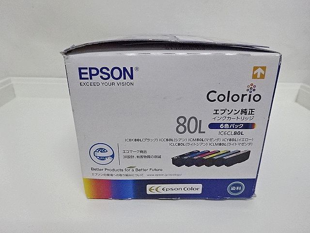 ☆EPSON エプソン 純正 インクカートリッジ 80L IC6CL80L 6色