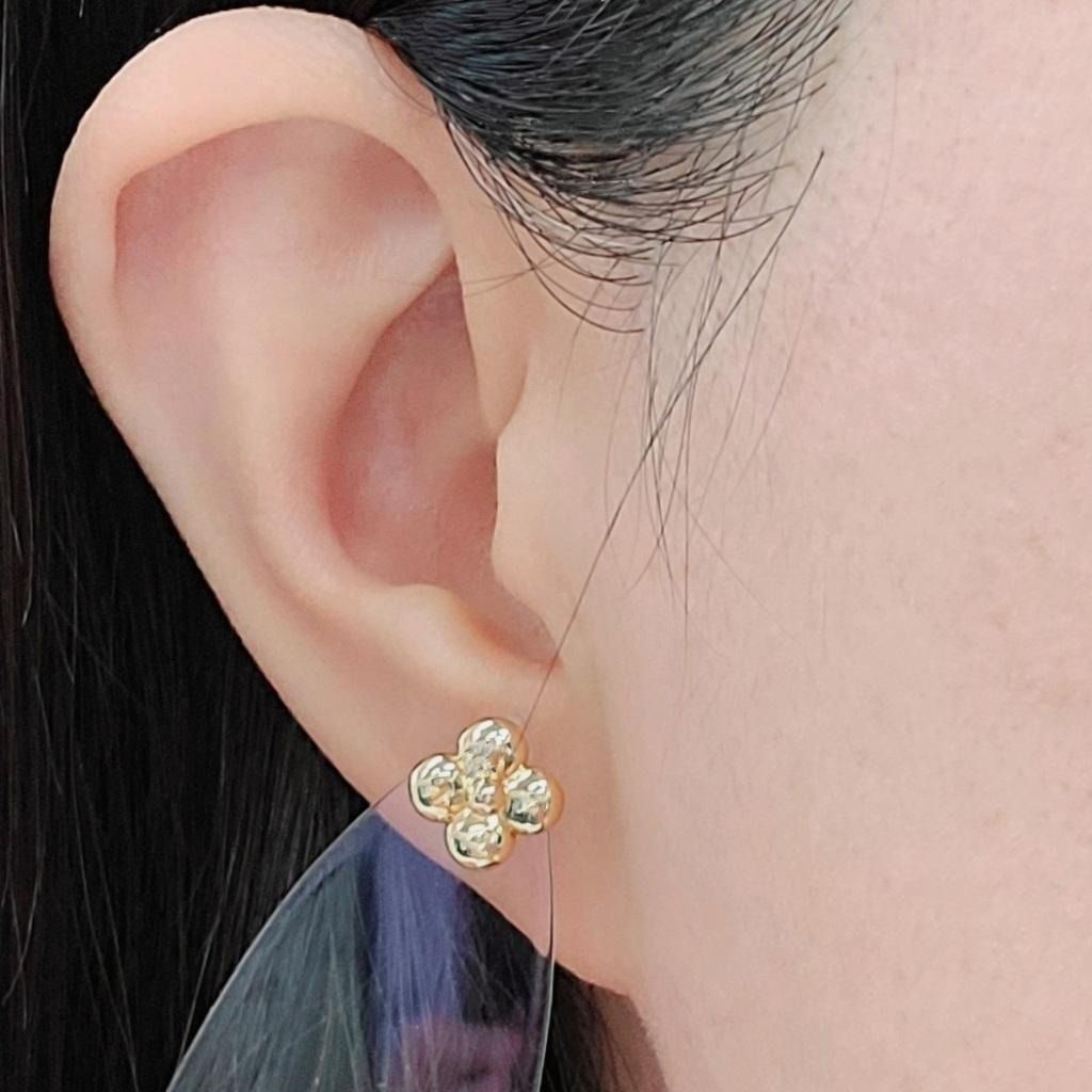 幸運のお守り！18金 K18 YG イエローゴールド 四つ葉 クローバー