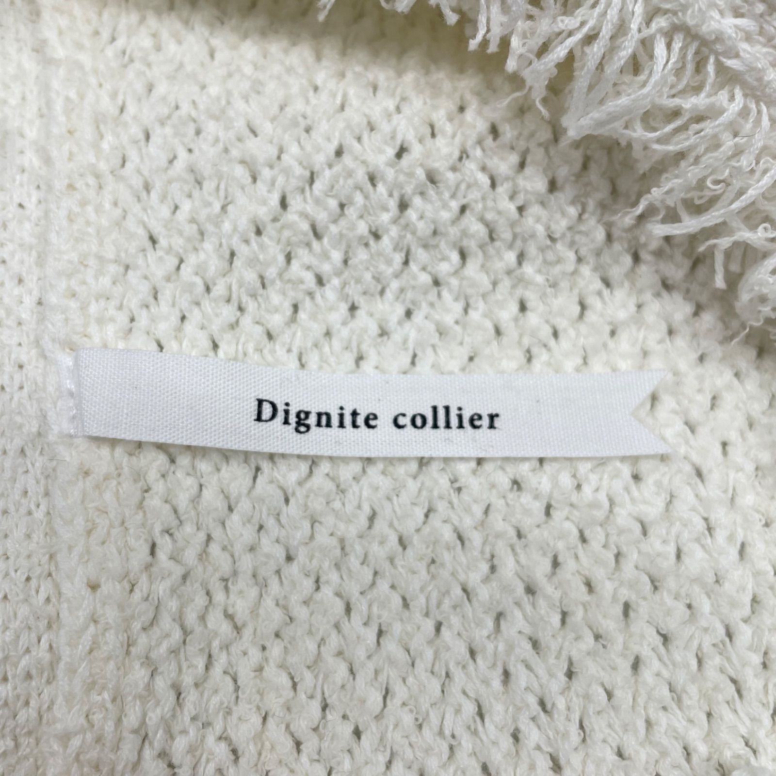 新品 未使用 タグ付き DIGNITE COLLIER ディニテコリエ ツイード ノー