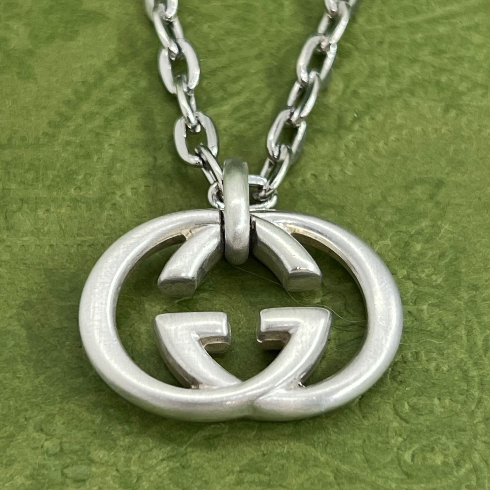 GUCCI インターロッキングg シルバー925 ネックレス 0579b49|