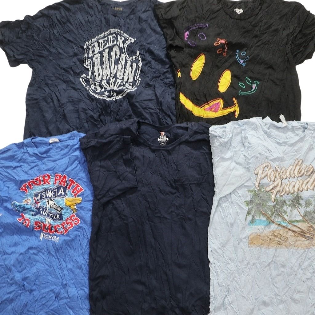 古着卸 まとめ売り カラーmix プリント 半袖Tシャツ 20枚セット