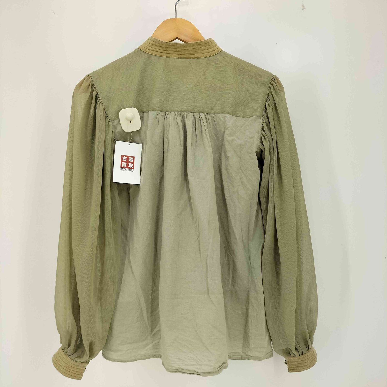 TODAYFUL◆シアースリーブブラウス/FREE/コットン/GRN/12210416 トゥデイフル TODAYFUL シアースリーブブラウス レディース FREE
