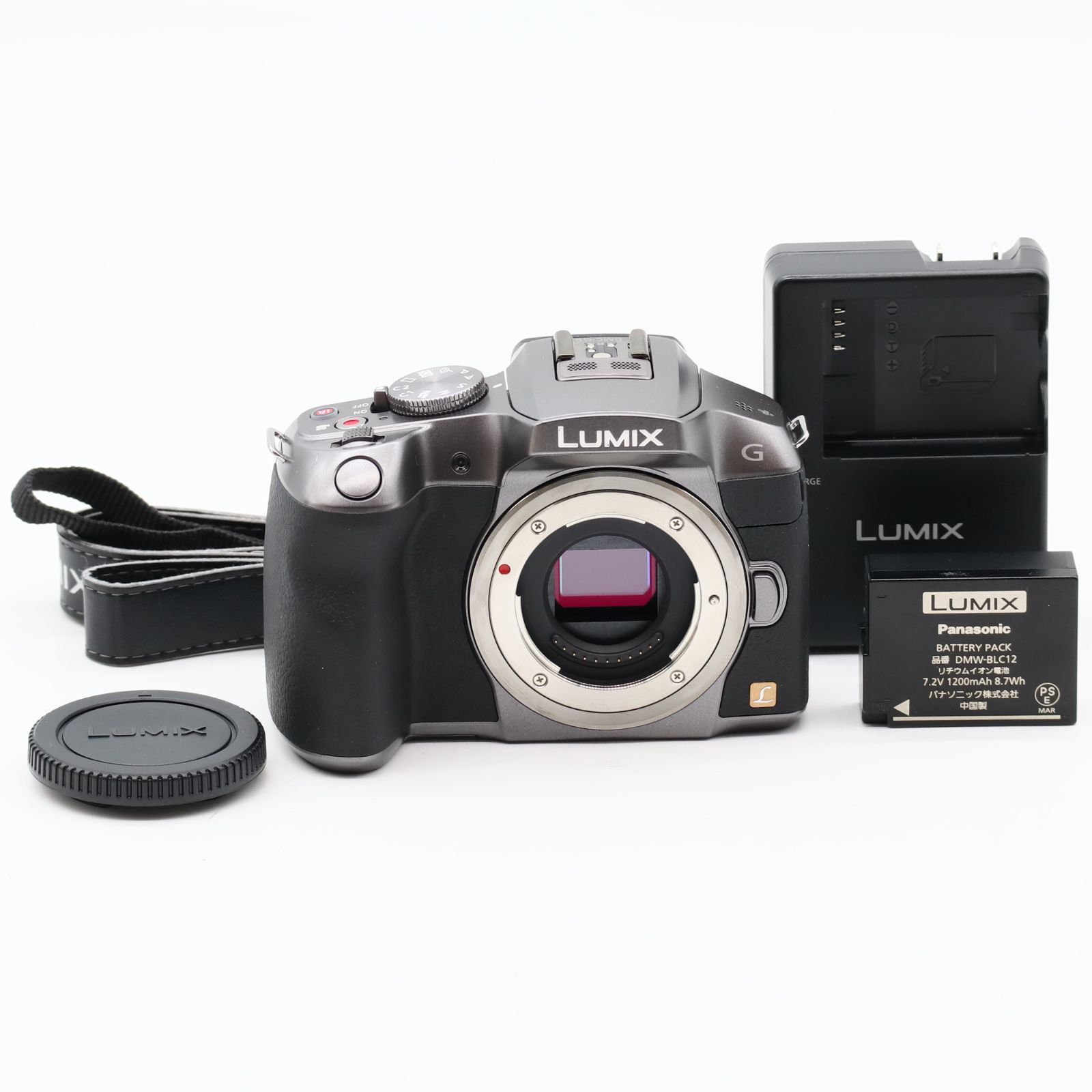 パナソニック ミラーレス一眼カメラ ルミックス G6 ボディ 1605万画素 シルバー DMC-G6-S #3406 - メルカリ