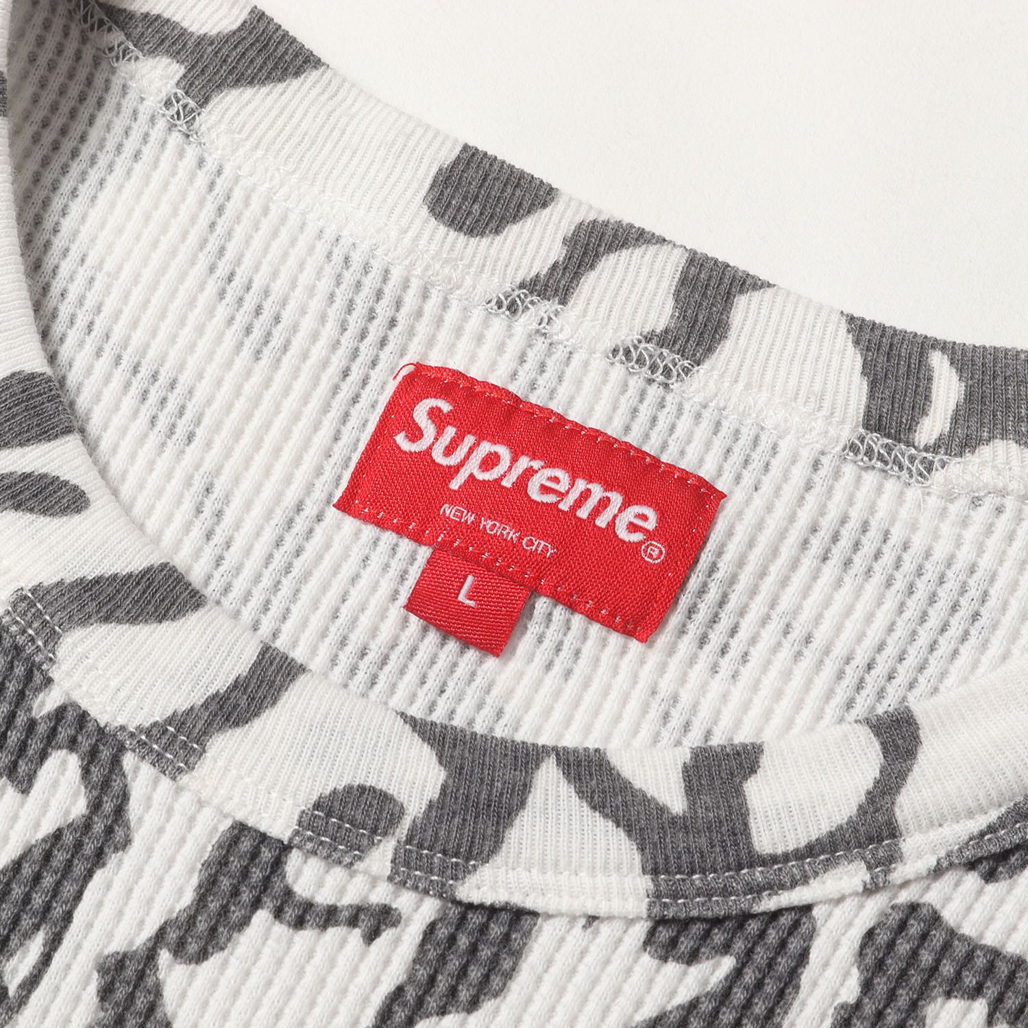 ★未使用品★Supreme drip thermal 22AW S 白 黒 総柄 Supreme シュプリーム Tシャツ ホワイト 白 サイズ:L | 22AW