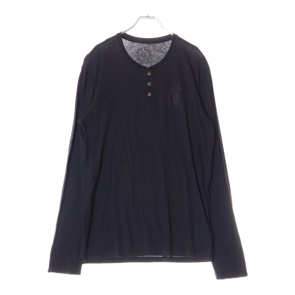 【クロムハーツ】BSフレア 長袖カットソー CHROME HEARTS (クロムハーツ) BSフレアボタン ヘンリーネック