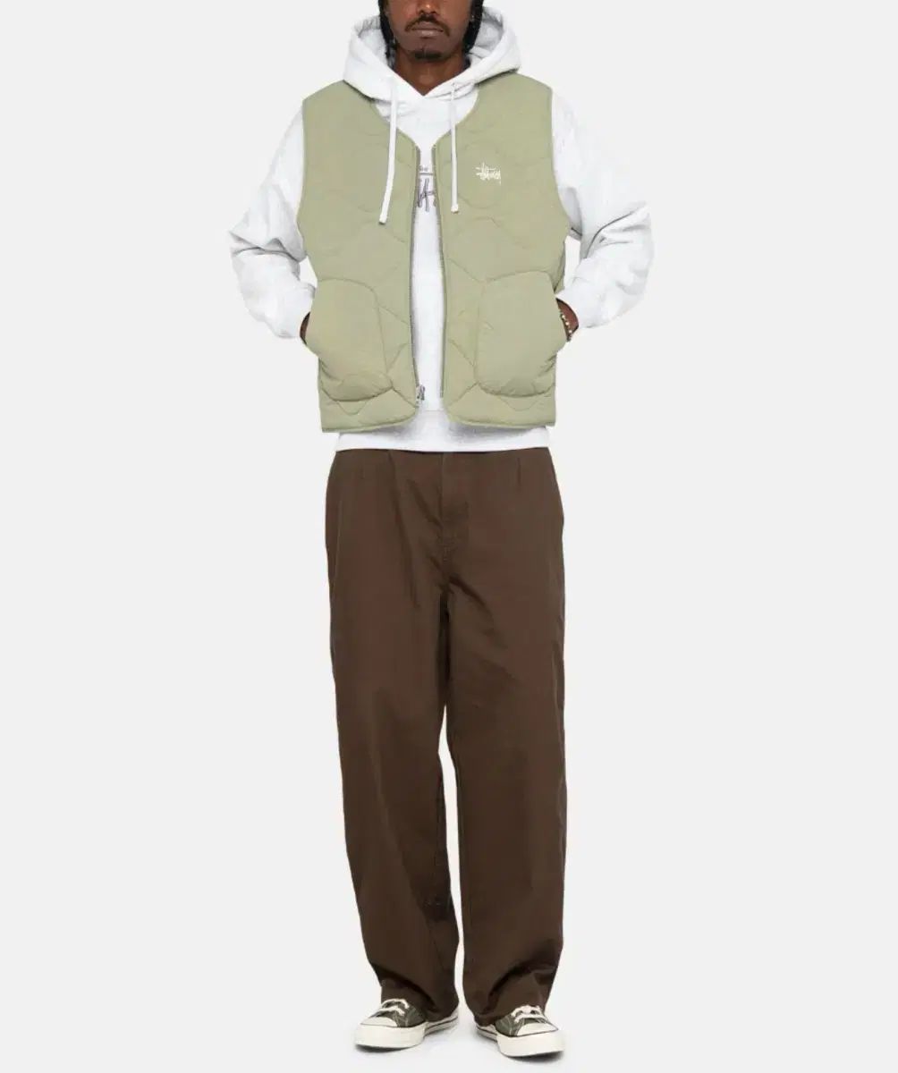 STUSSY ステューシー ウォークギア スラックス ツイル ブラウン 30