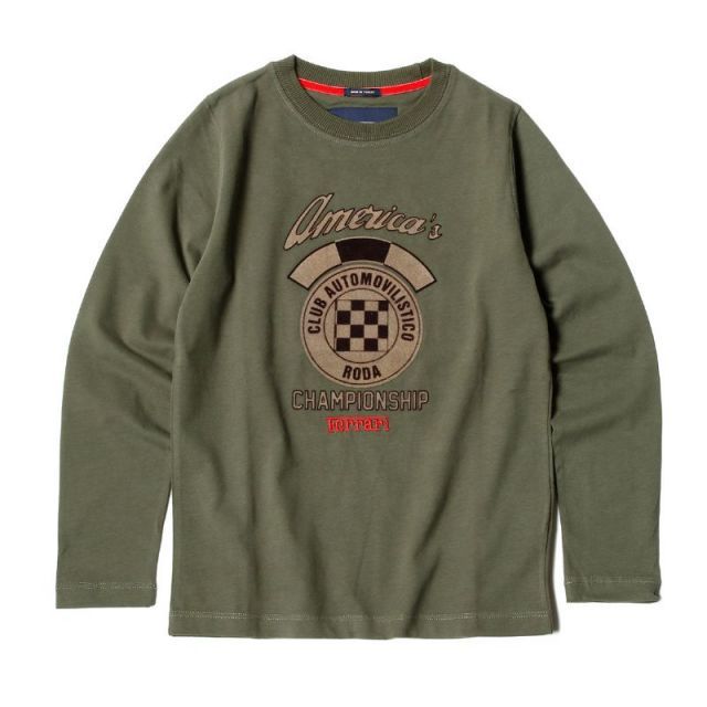 フェラーリ ロングスリーブ アメリカ キッズ Tシャツ モータースポーツ ウェア Ferrari