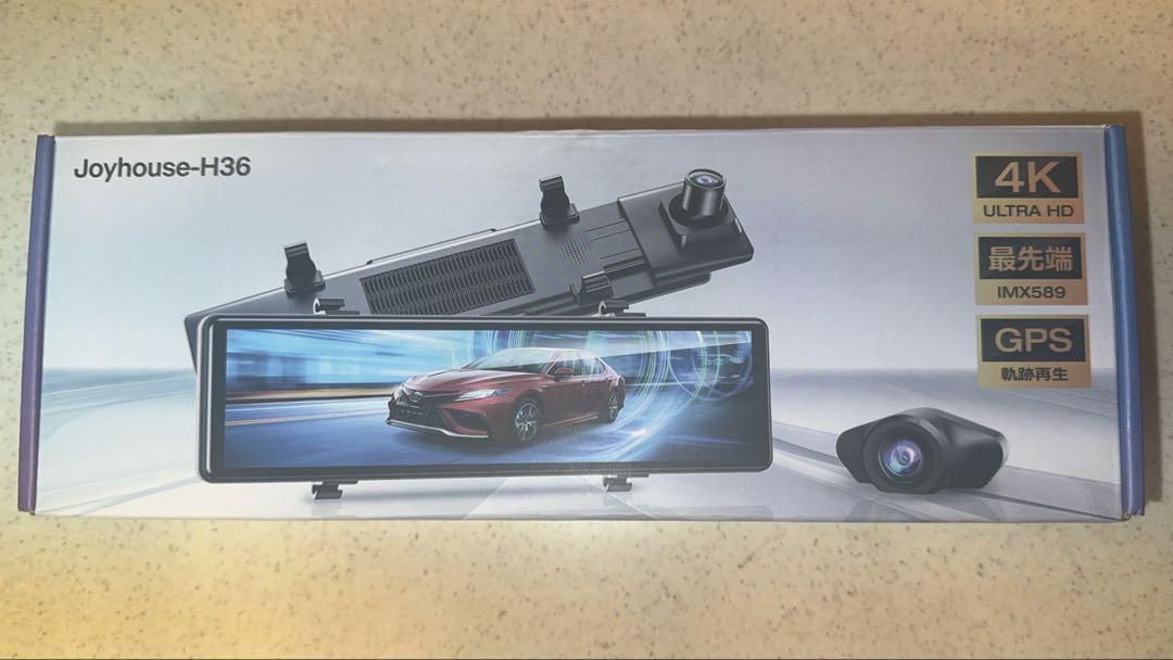 ドライブレコーダー ミラー型 前後カメラ 12インチ 頂戴画面4K