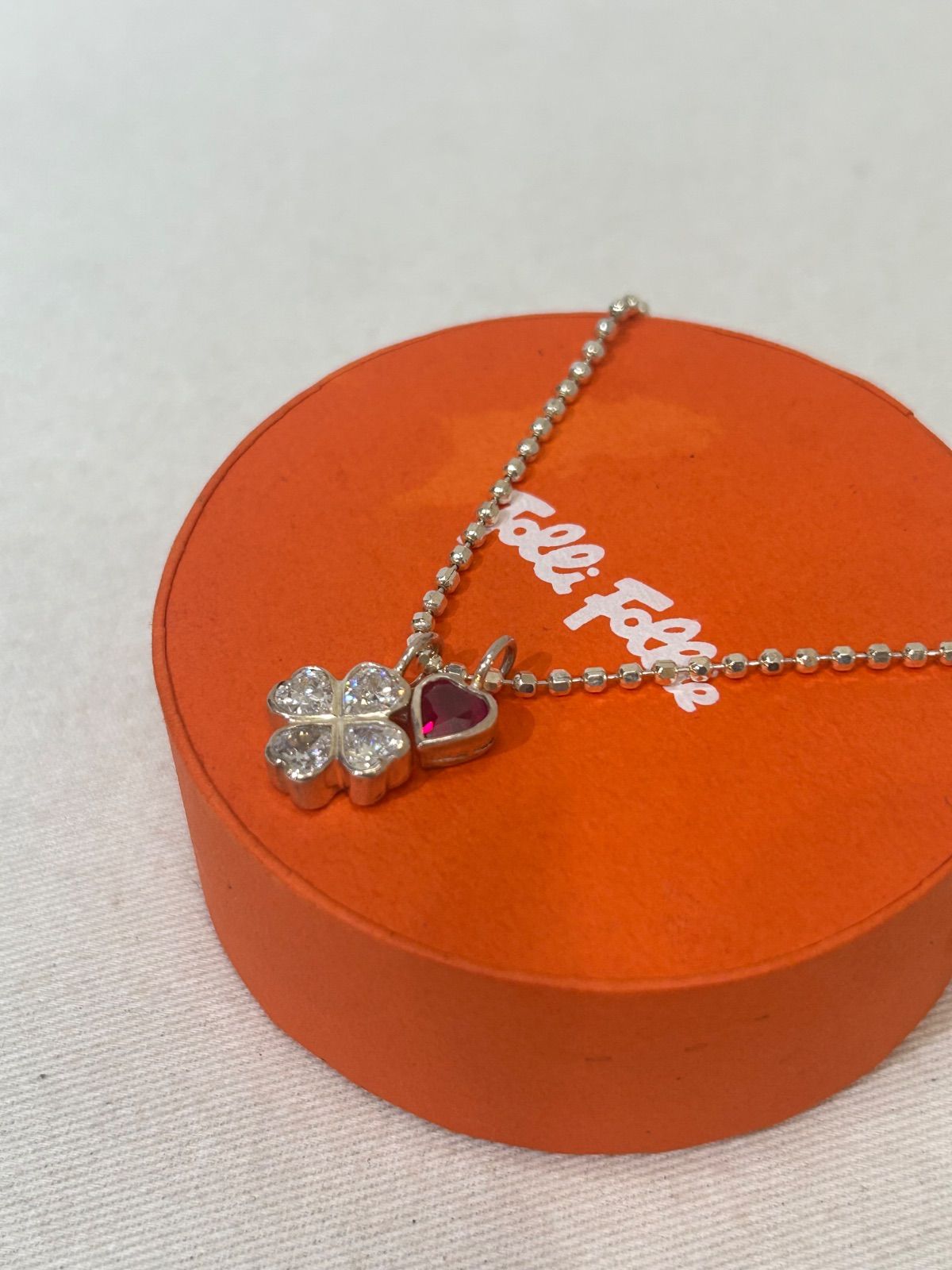 Folli Follie フォリフォリ 限定クローバーハート ネックレス