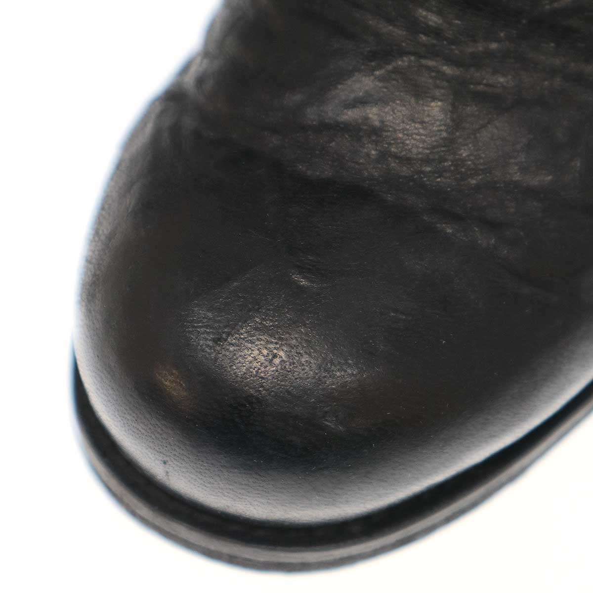 JIMMY CHOO ジミー チュウ レザーバイカーブーツ 247YULE ブラック 37  