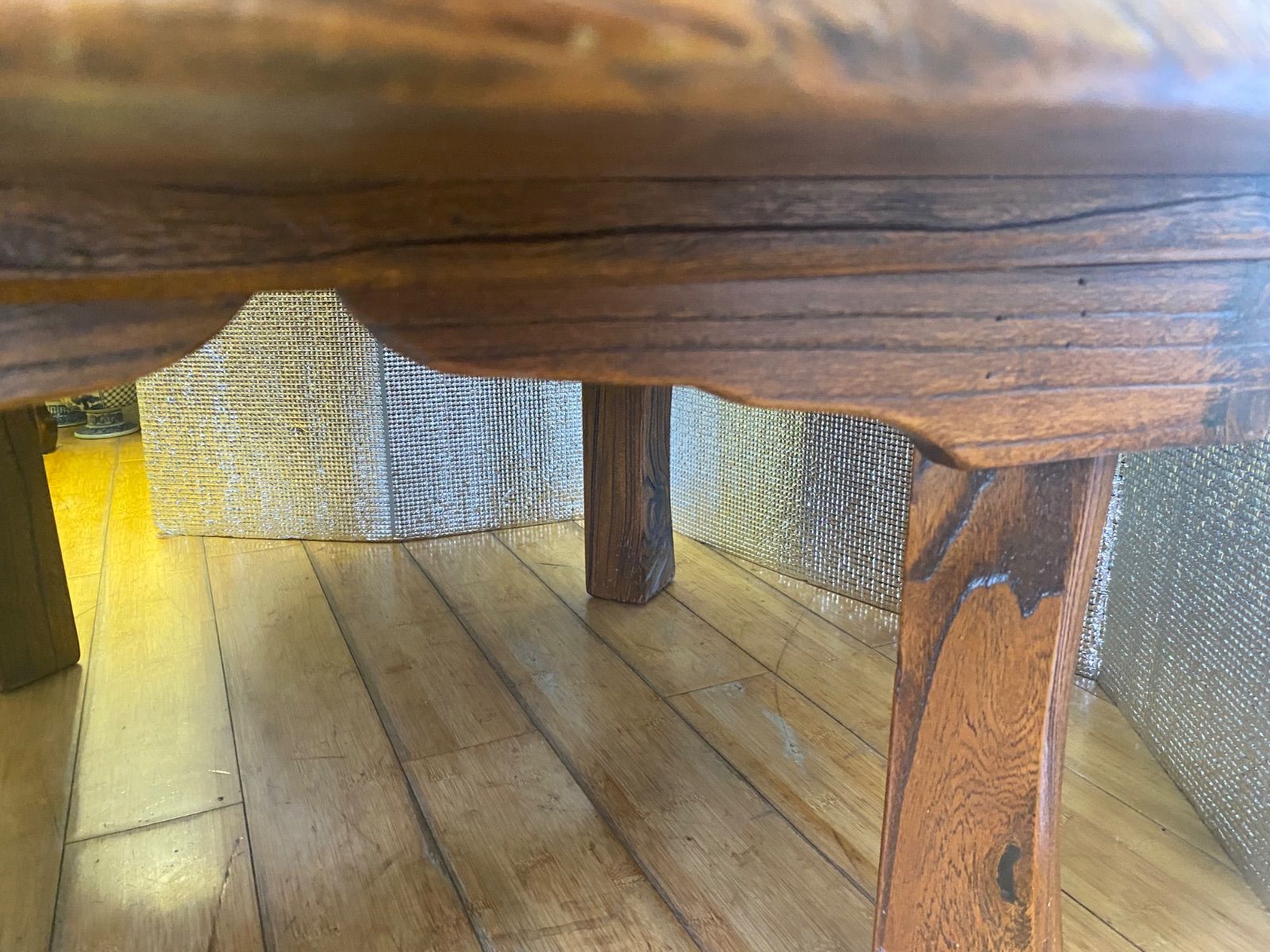 古材木製ちゃぶ台 丸テーブル 折りたたみ 座卓 木製 WWW_KANDAIZUMI_COM