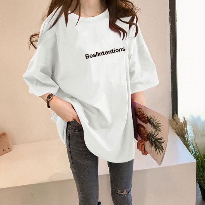 Tシャツ カジュアルTシャツ 半袖 無地 2021夏新作 レディース  トップス ゆったり かわいい tシャツ レディース 半袖 トップス カジュアル Tシャツ 大きい