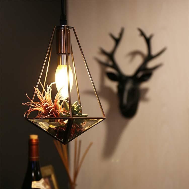 鹿のデザイン ガラス製ペンダントライト スポットライト ダクトレール